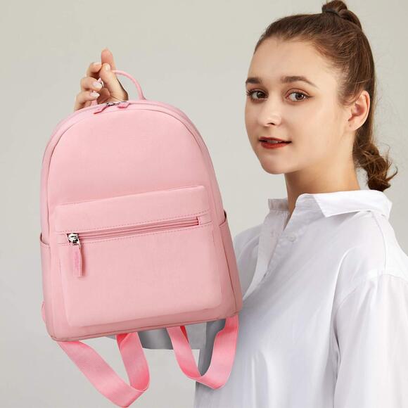 6526 Mini Backpack Purse Teen Girls 11 inch Backpack Small Fashion Bag Pink